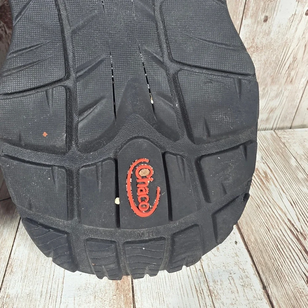 Chaco‎ Z/Cloud 2 Mens Sandals Size 11 Navy Orange Geometric Toe Loop Hiking